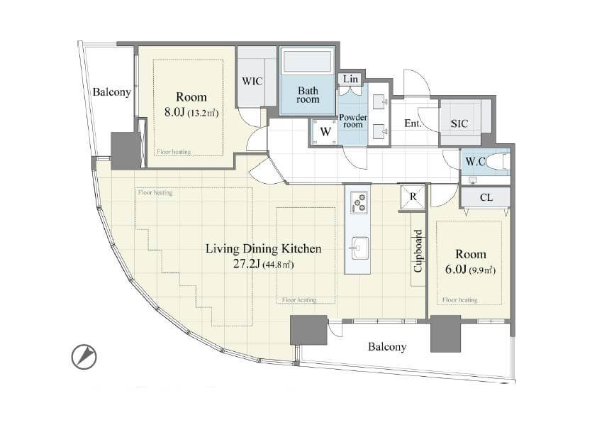 パークコート赤坂檜町ザ・タワー ミッドタウン至近！38階角部屋