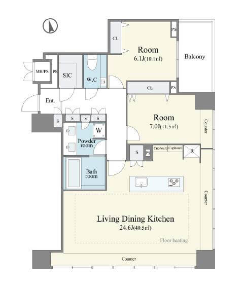グランスイート麻布台ヒルトップタワー 都会的でありながら、緑も