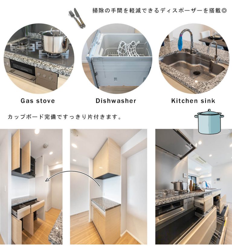 グランドヒルズ南青山のキッチン