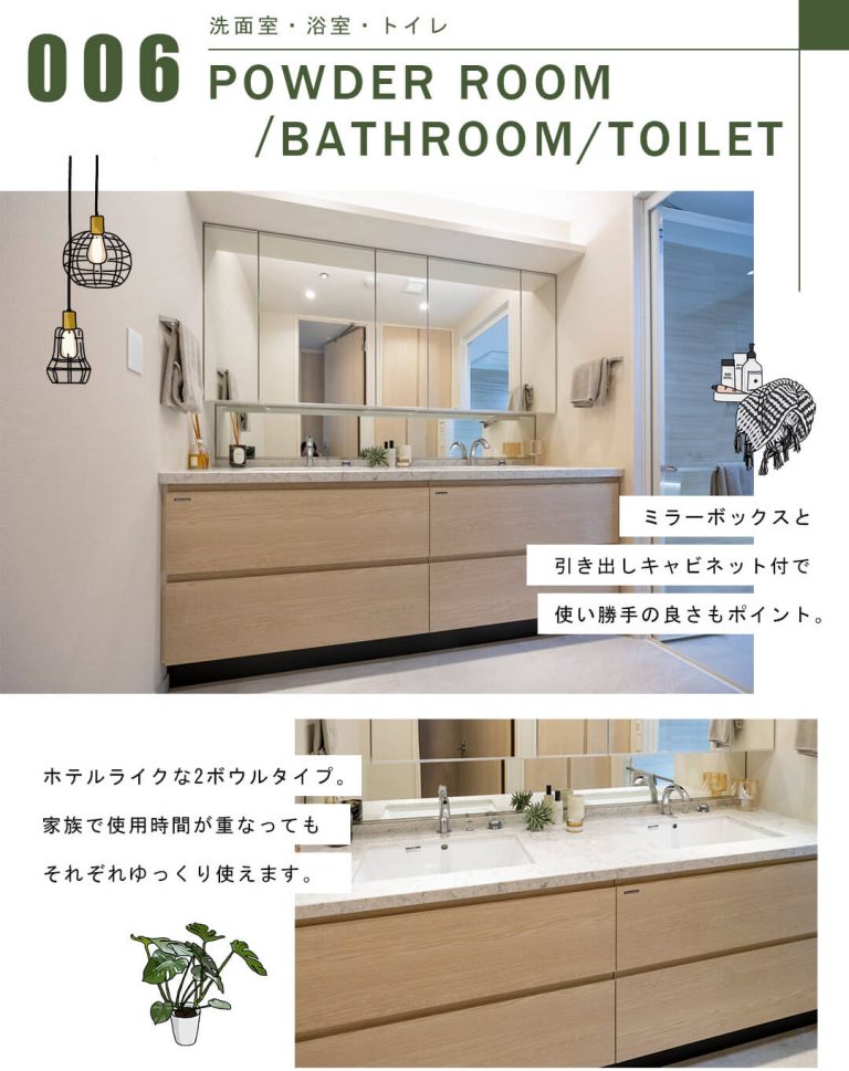 元麻布ヒルズフォレストタワーの洗面室・浴室・トイレ