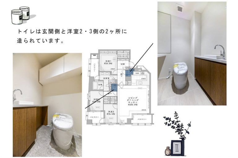 フォーシーズンズグランデ一番町のトイレ