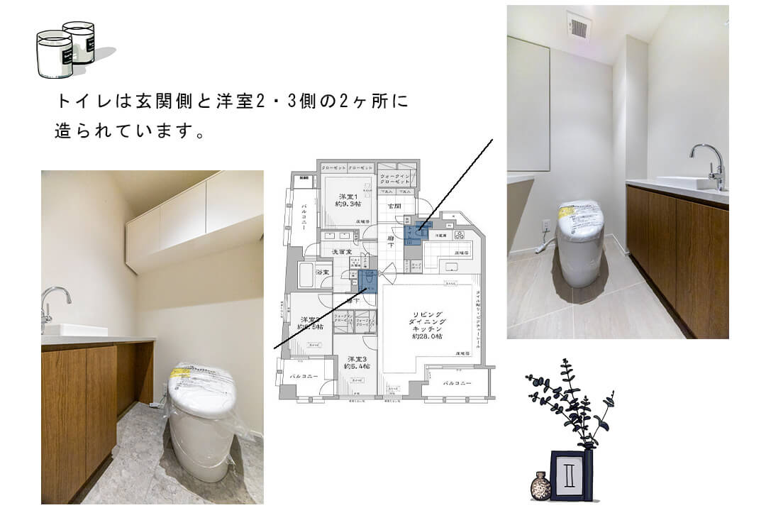 フォーシーズンズグランデ一番町のトイレ