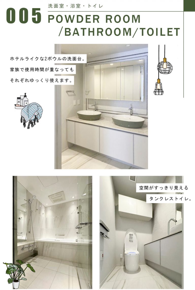 三田ガーデンヒルズNORTH HILLの洗面室・浴室・トイレ