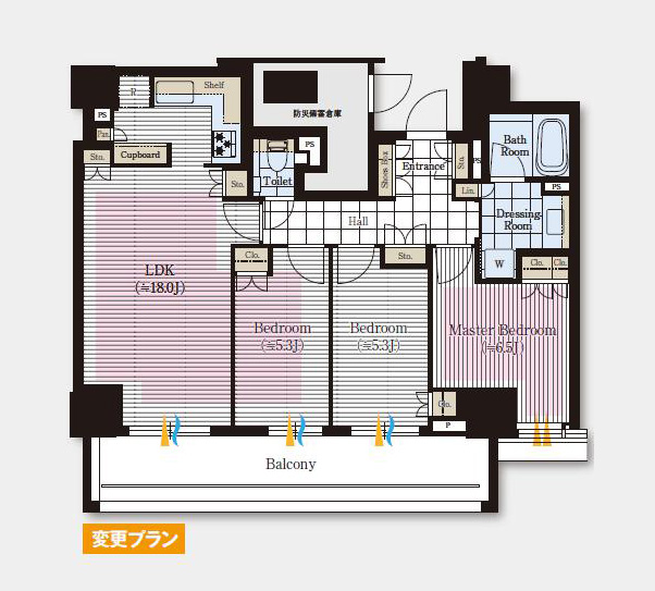 クラッシィタワー新宿御苑　2024年竣工！新宿御苑を一望できる、開放的な南向き住戸 間取図