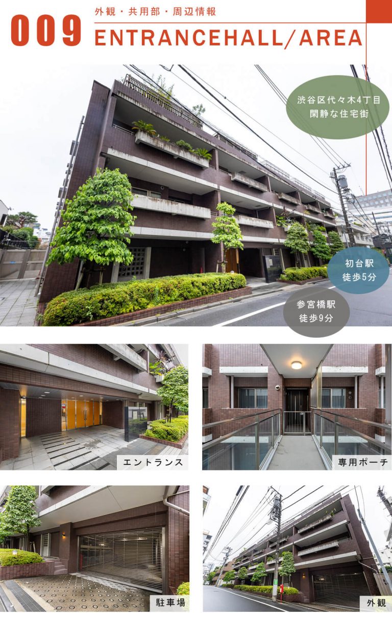 代々木デュープレックスの外観と共用部