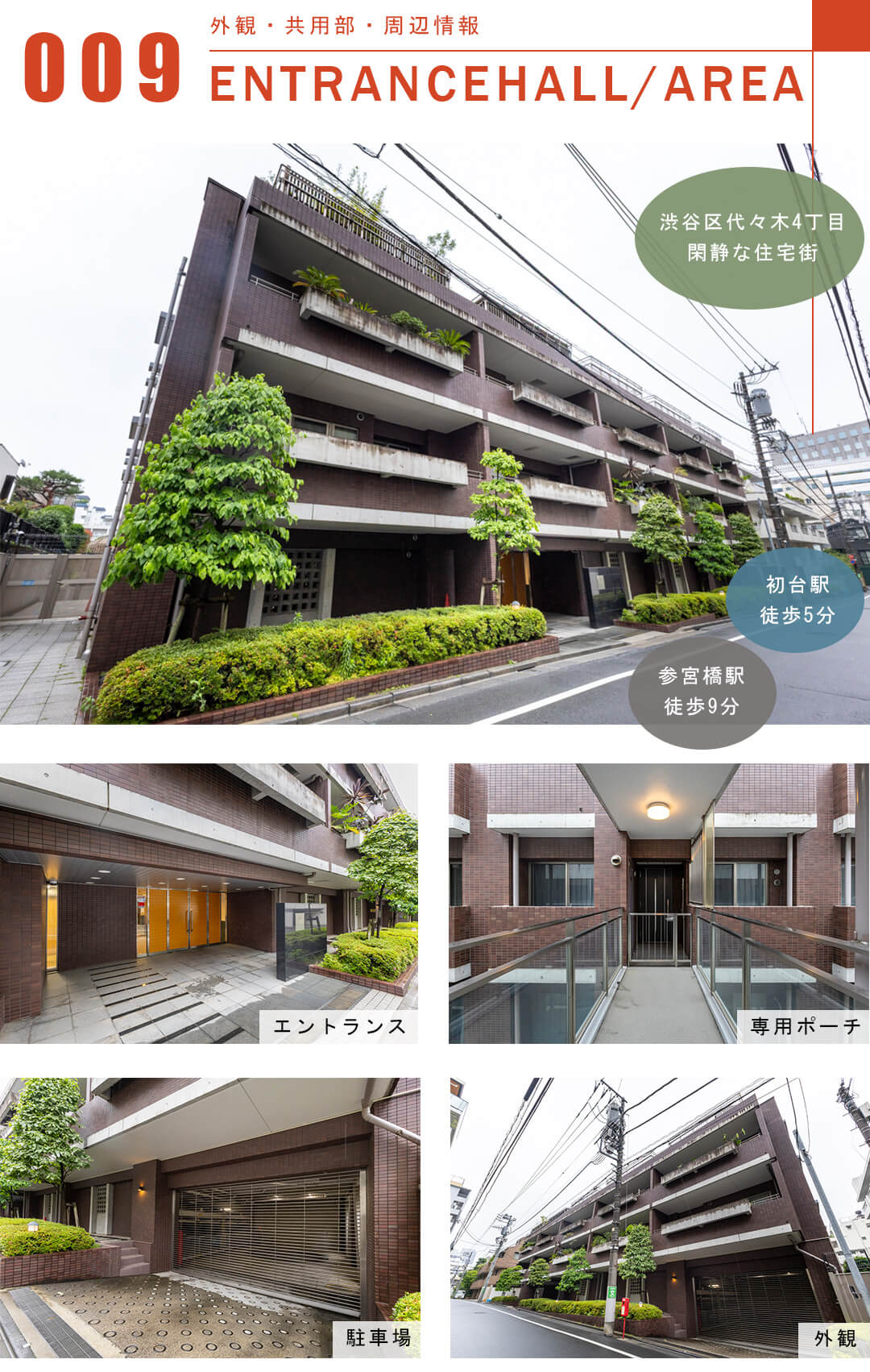 代々木デュープレックスの外観と共用部