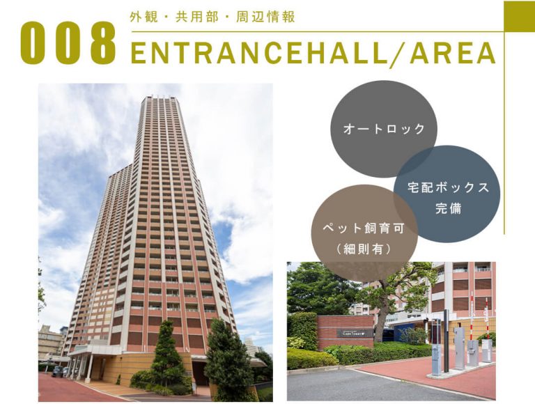 008外観,共用部,周辺情報,ENTRANCEHALL,AREA