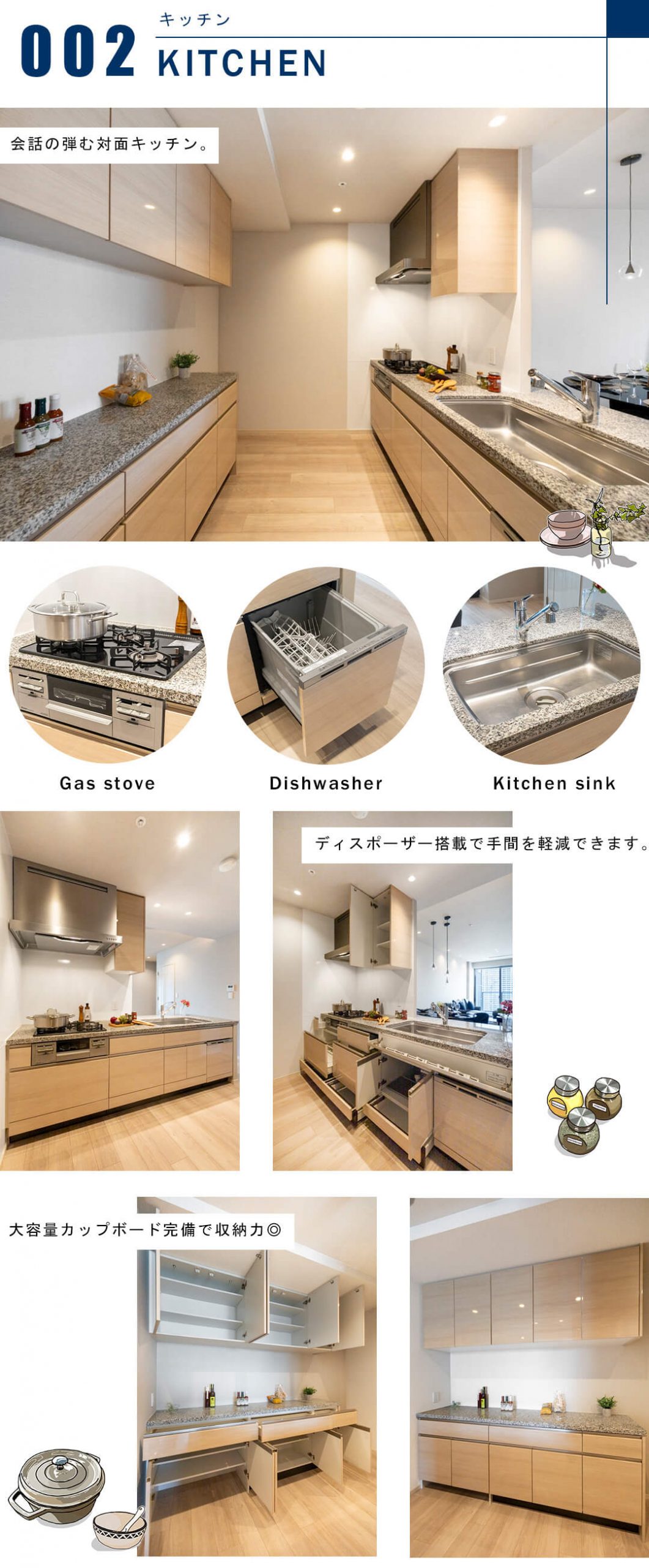 パークタワー晴海のキッチン