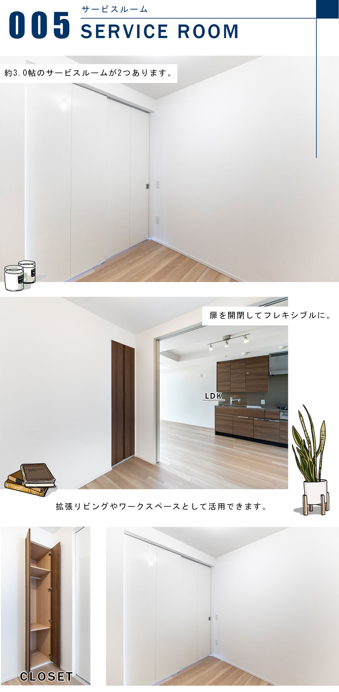 富久クロスコンフォートタワーのサービスルーム