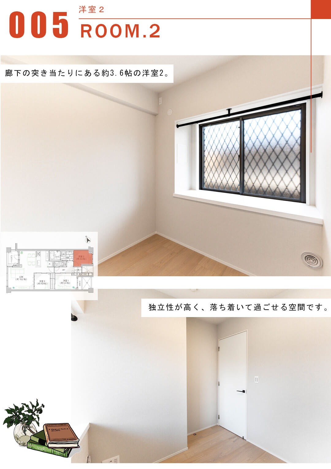 パークハウス代々木上原の洋室