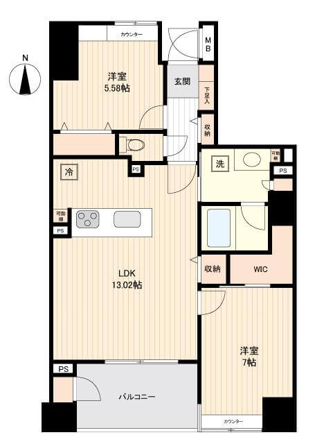 本郷三丁目　安らぎをもたらす、あたたかみのある住まい 間取り図