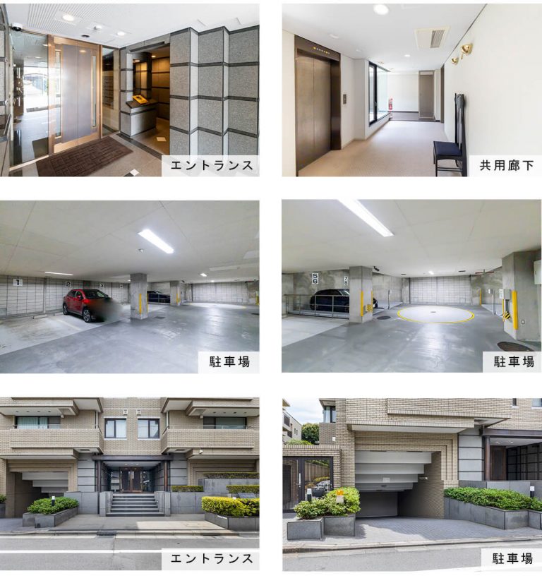 パレ市ヶ谷の外観と共用部