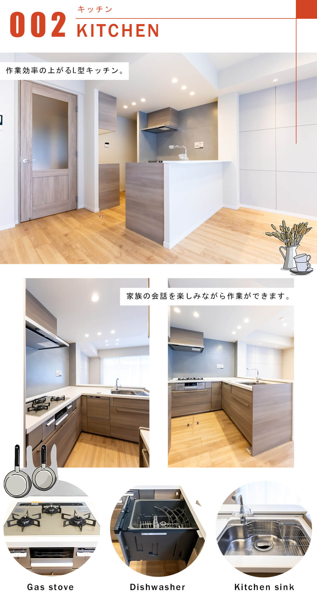 ドューエ永福フィオーレのキッチン