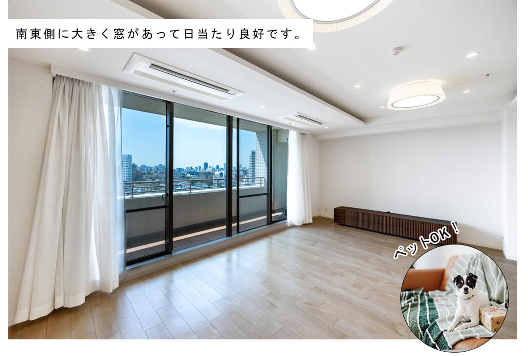 オリンピアード麻布霞坂のリビングダイニング