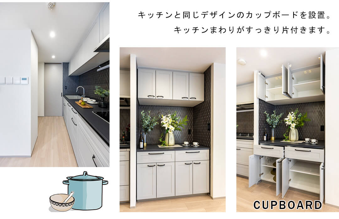 レジオン代官山のキッチン