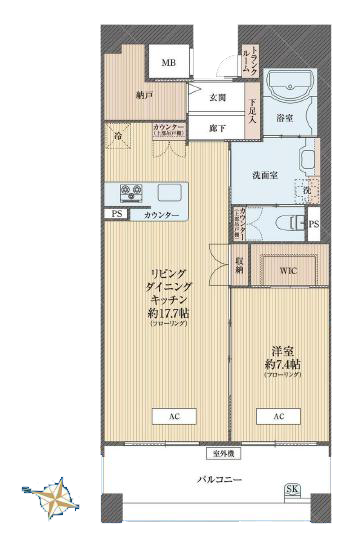 白金台　共用施設やサービス充実！シニア向け分譲マンション 間取図
