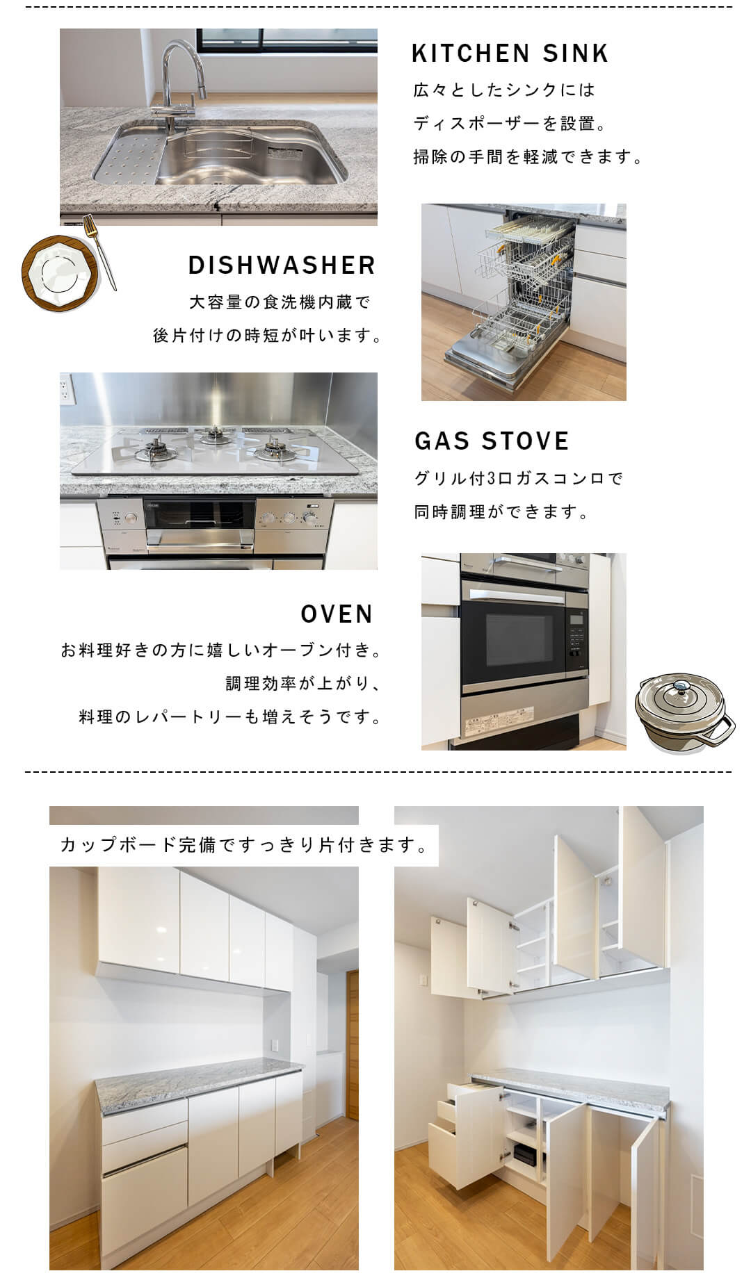 ブランズ渋谷常盤松のキッチン