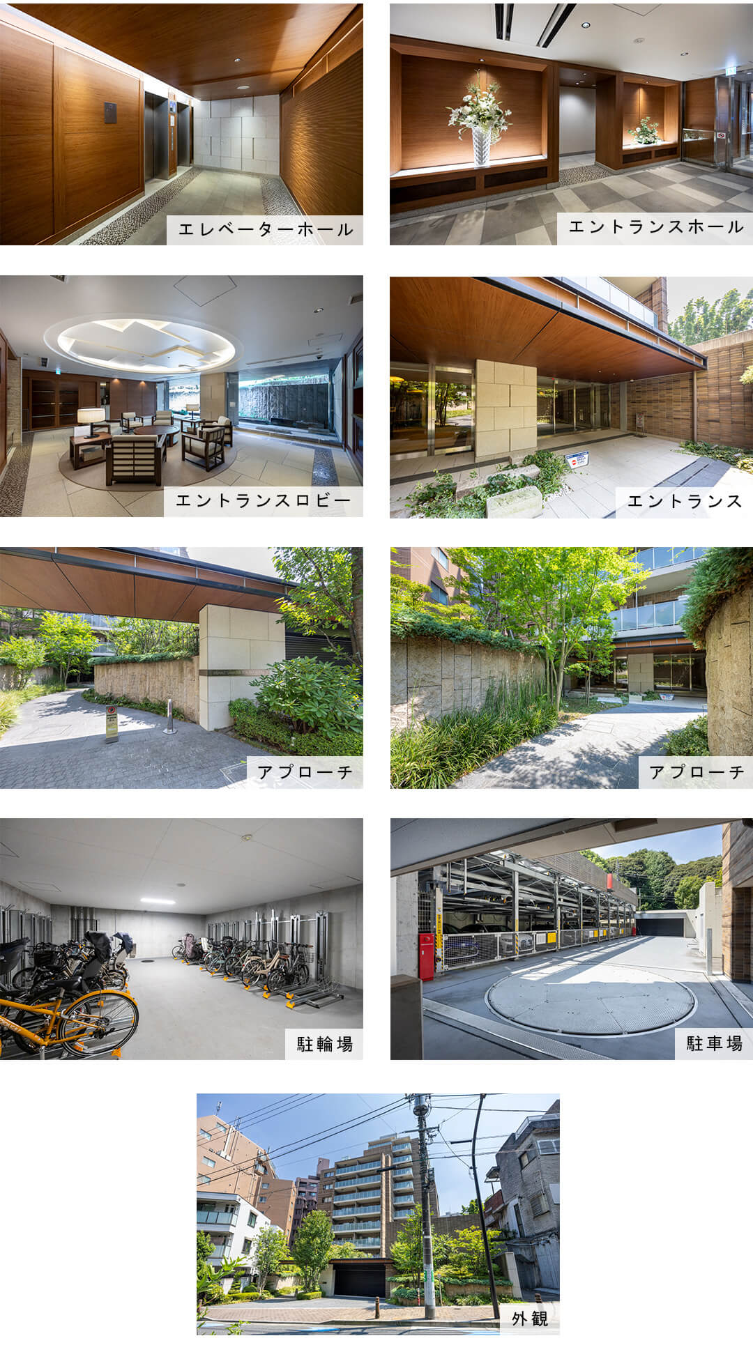 ブランズ渋谷常盤松の外観と共用部