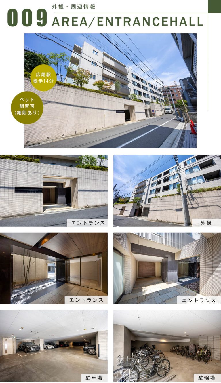 オープンレジデンシア広尾Ⅰの外観・周辺情報