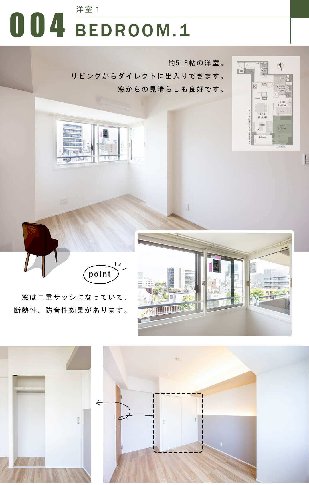 ファミールグラン神宮外苑前の洋室1