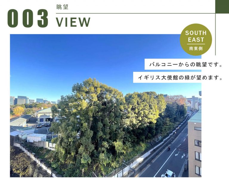 ニューライフ一番町の眺望