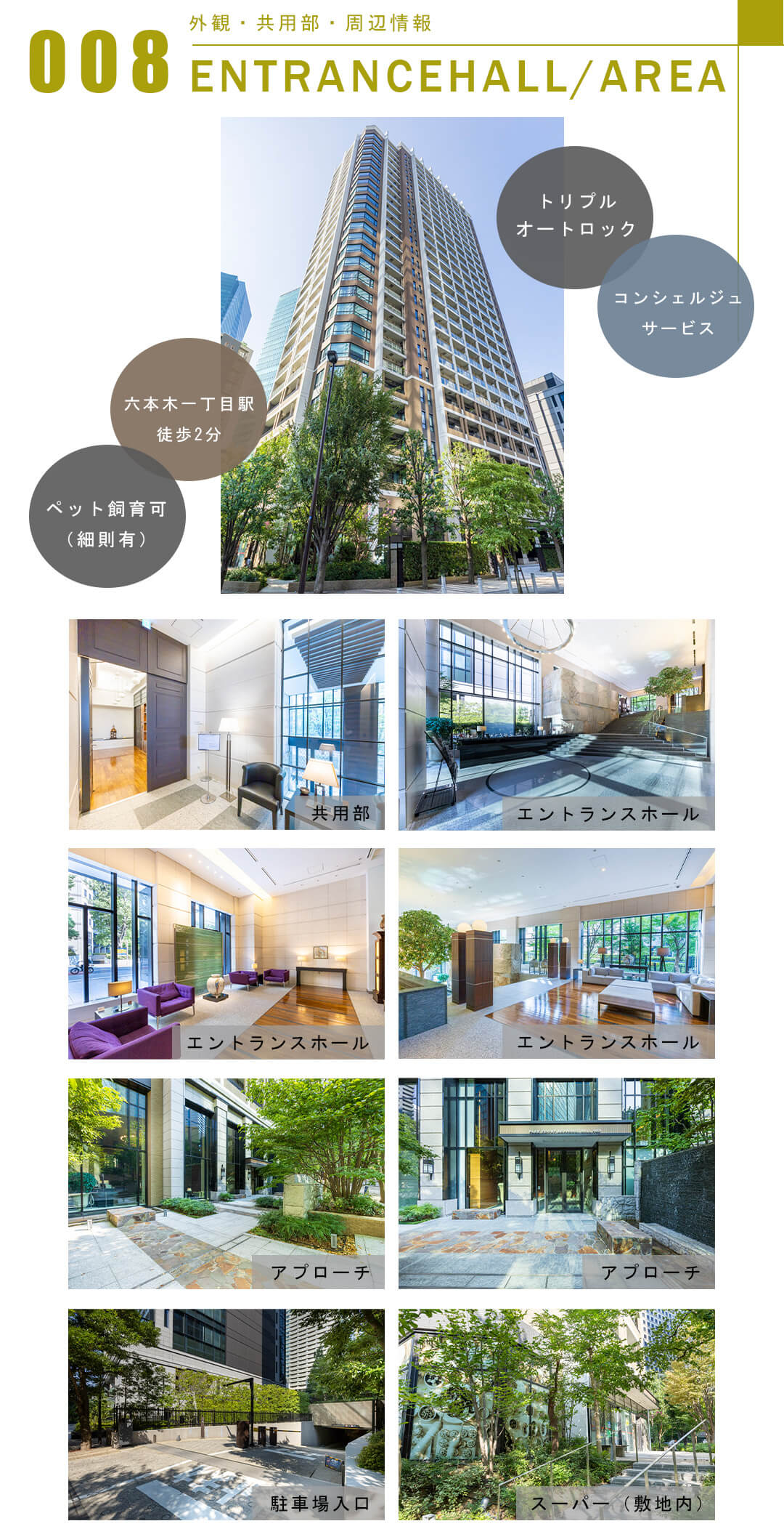008外観,共用部,周辺情報,ENTRANCEHALL,AREA