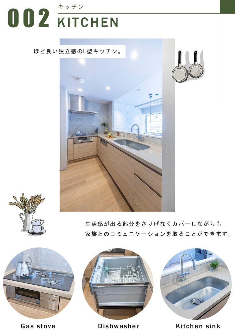 イクシクス麻布十番のキッチン