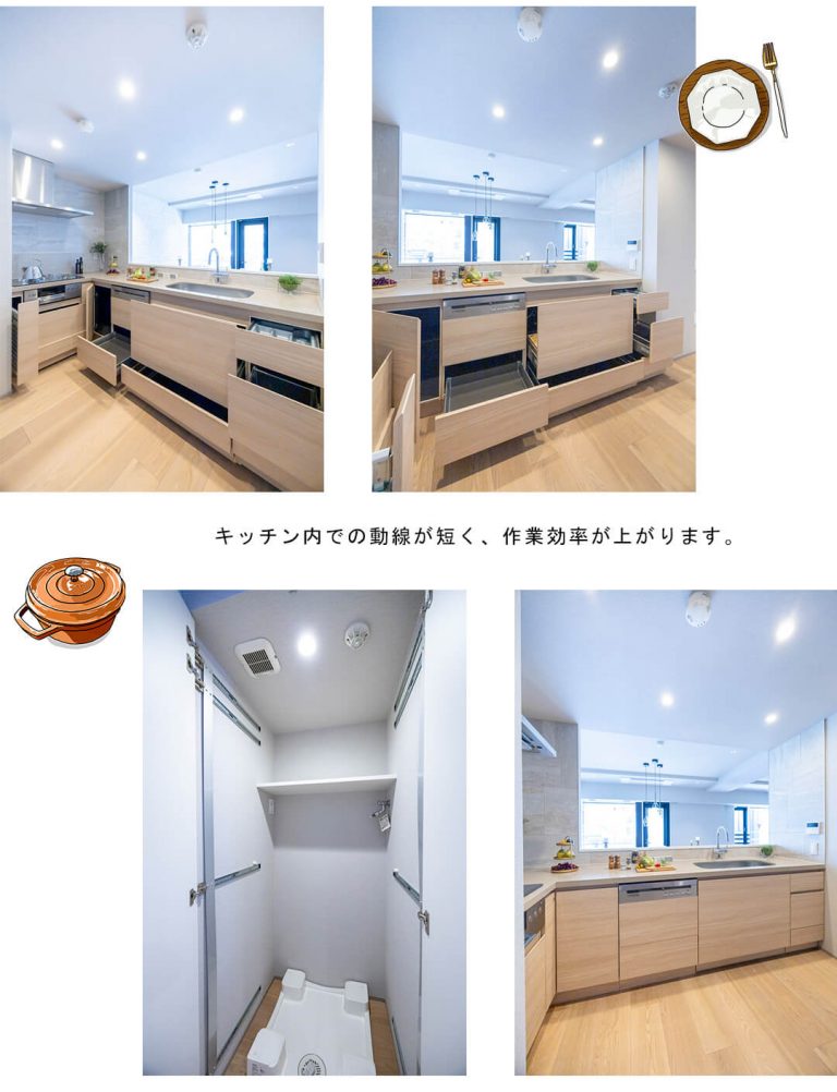 イクシクス麻布十番のキッチン