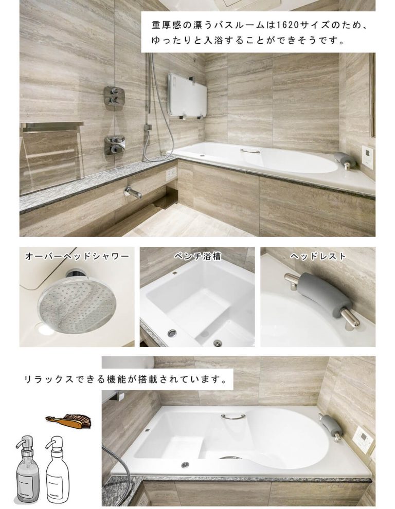 WORLD TOWER RESIDENCEの浴室