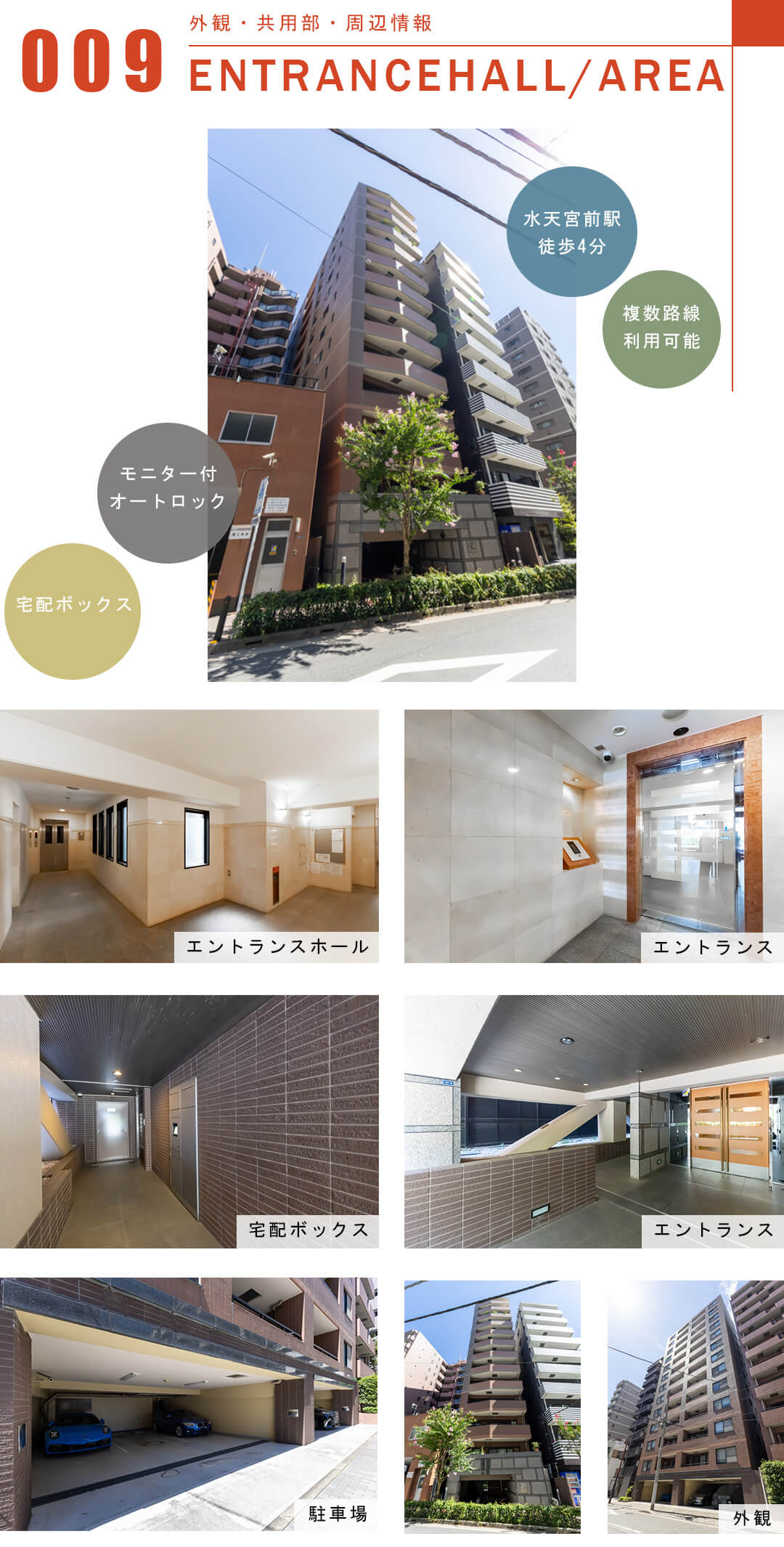 クレストフォルム日本橋リバーフロントタワーの外観と共用部