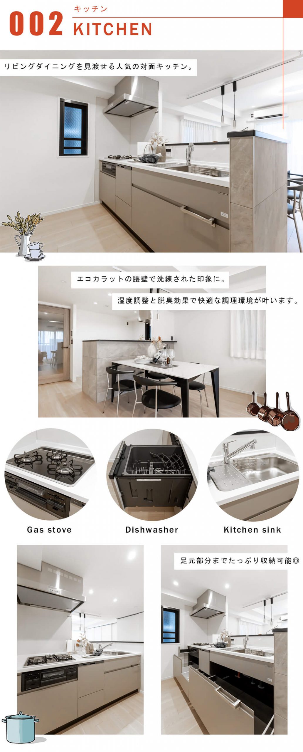 クレストフォルム日本橋リバーフロントタワーのキッチン