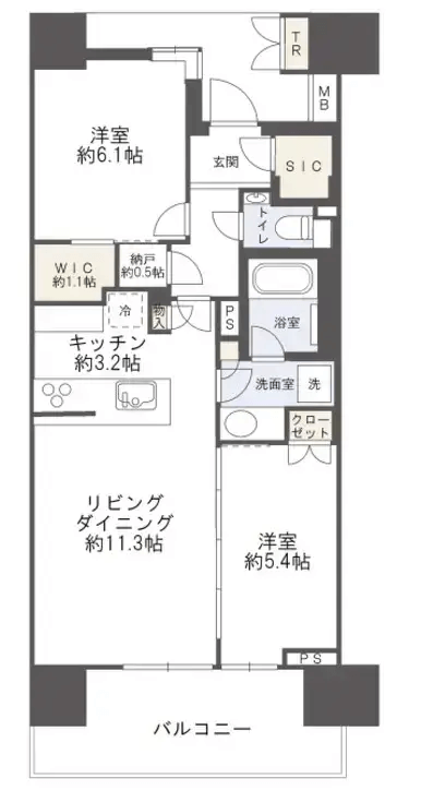 目黒　築10年未満、目黒川沿いのロケーションが魅力の邸宅 間取り図