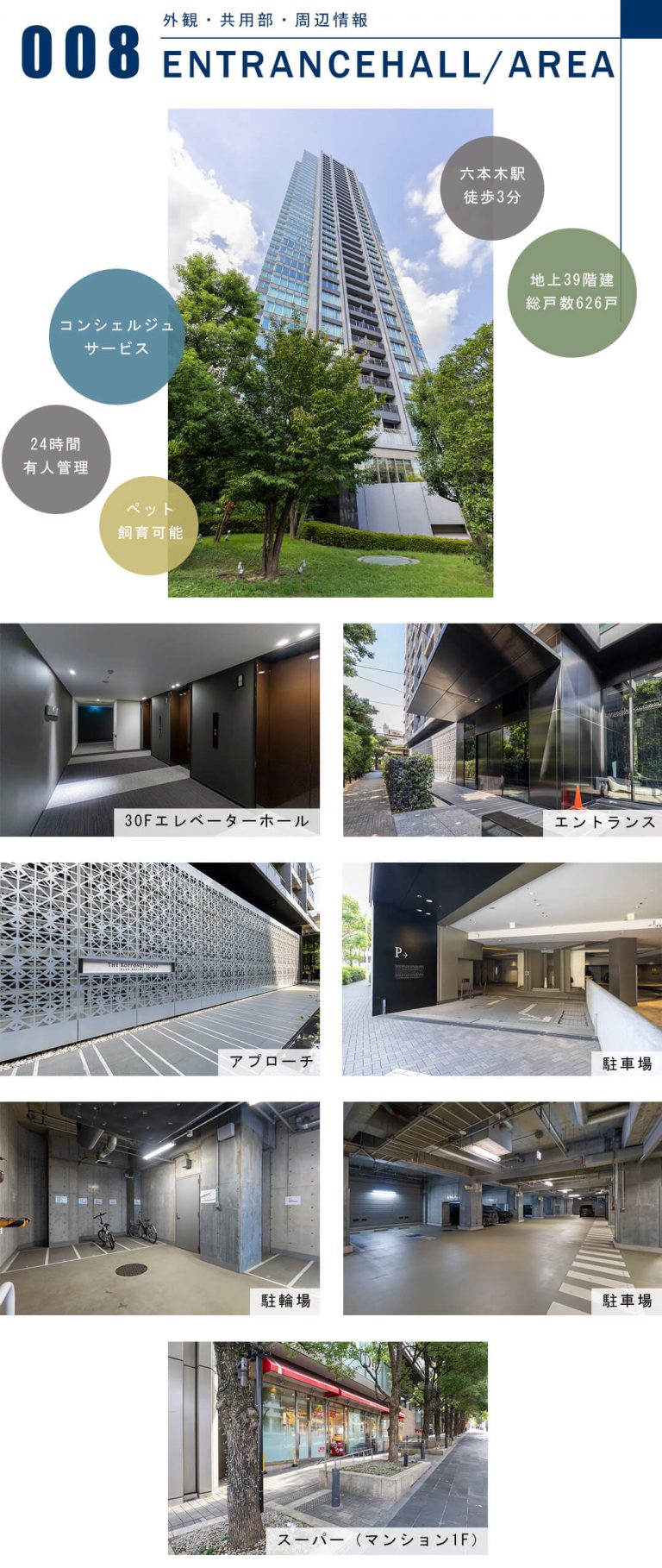 THE ROPPONGI TOKYOの外観と共用部