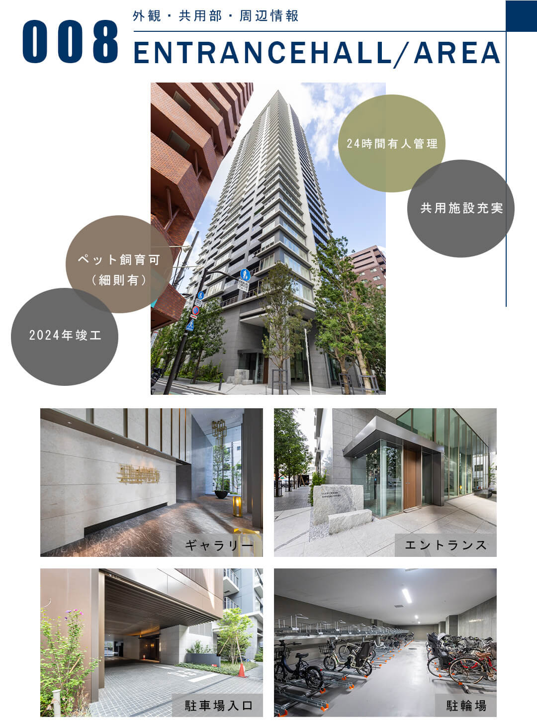 008外観,共用部,周辺情報,ENTRANCEHALL,AREA