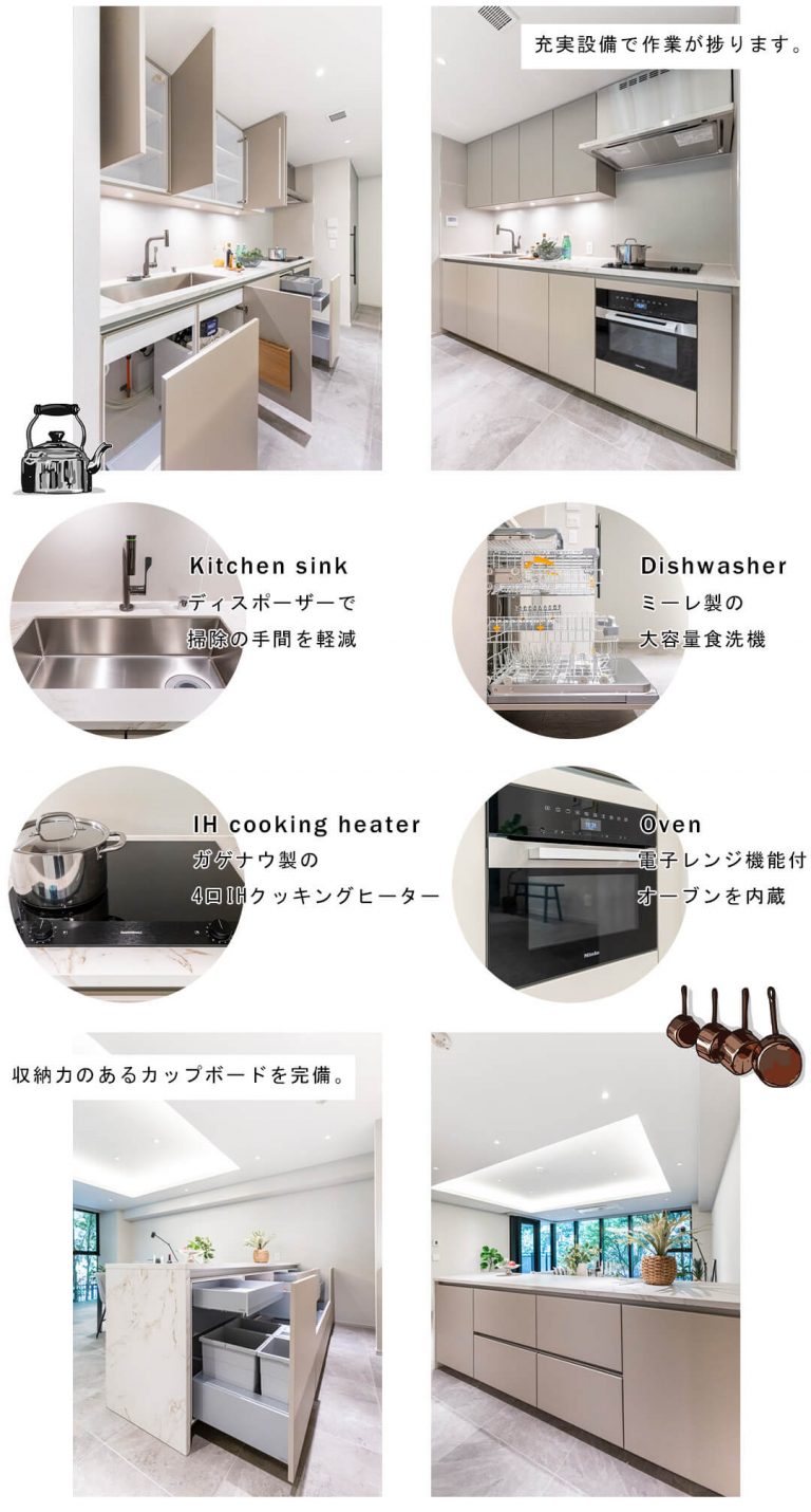 プレミスト南平台のキッチン