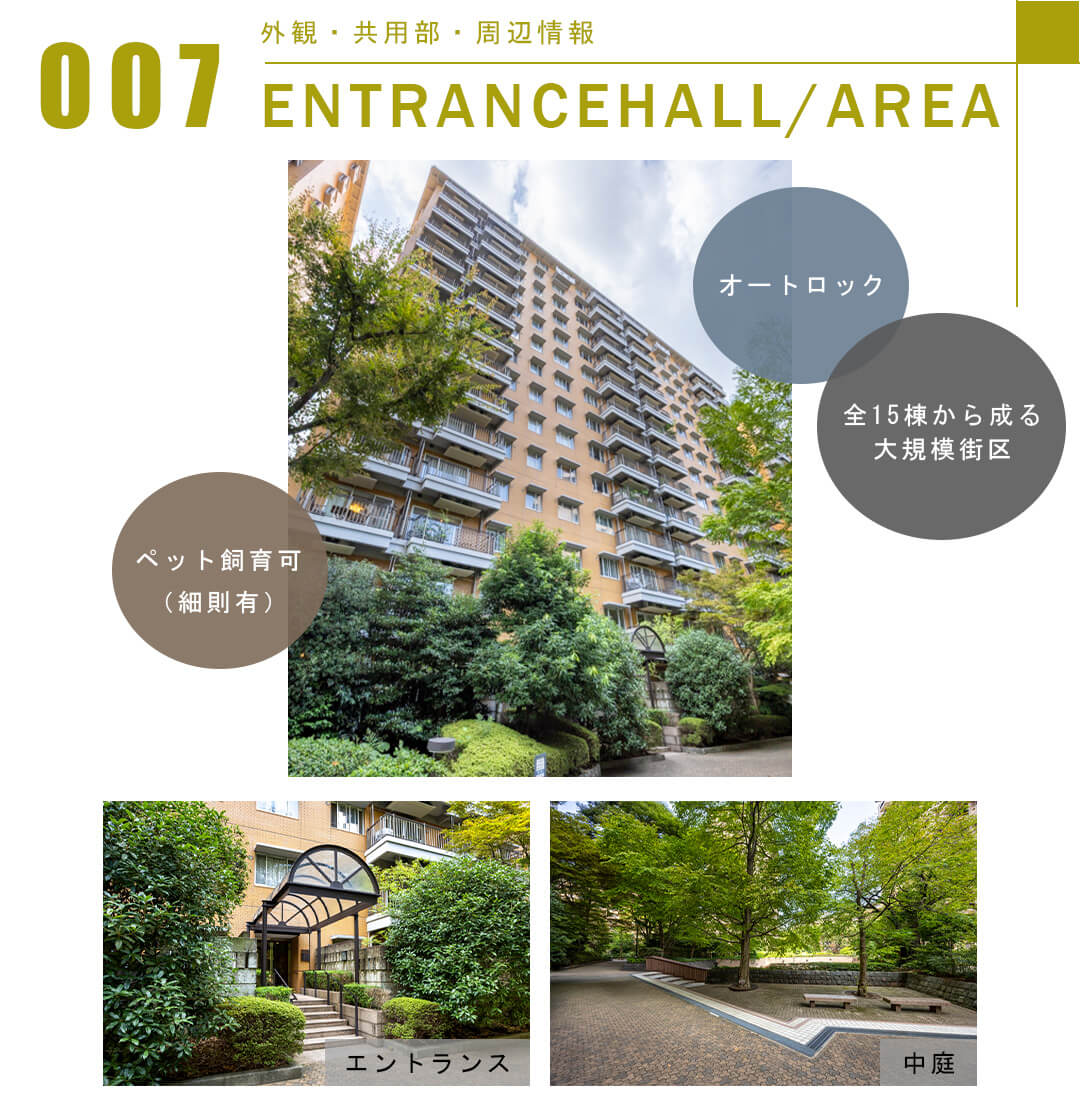 007外観,共用部,周辺情報,ENTRANCEHALL,AREA
