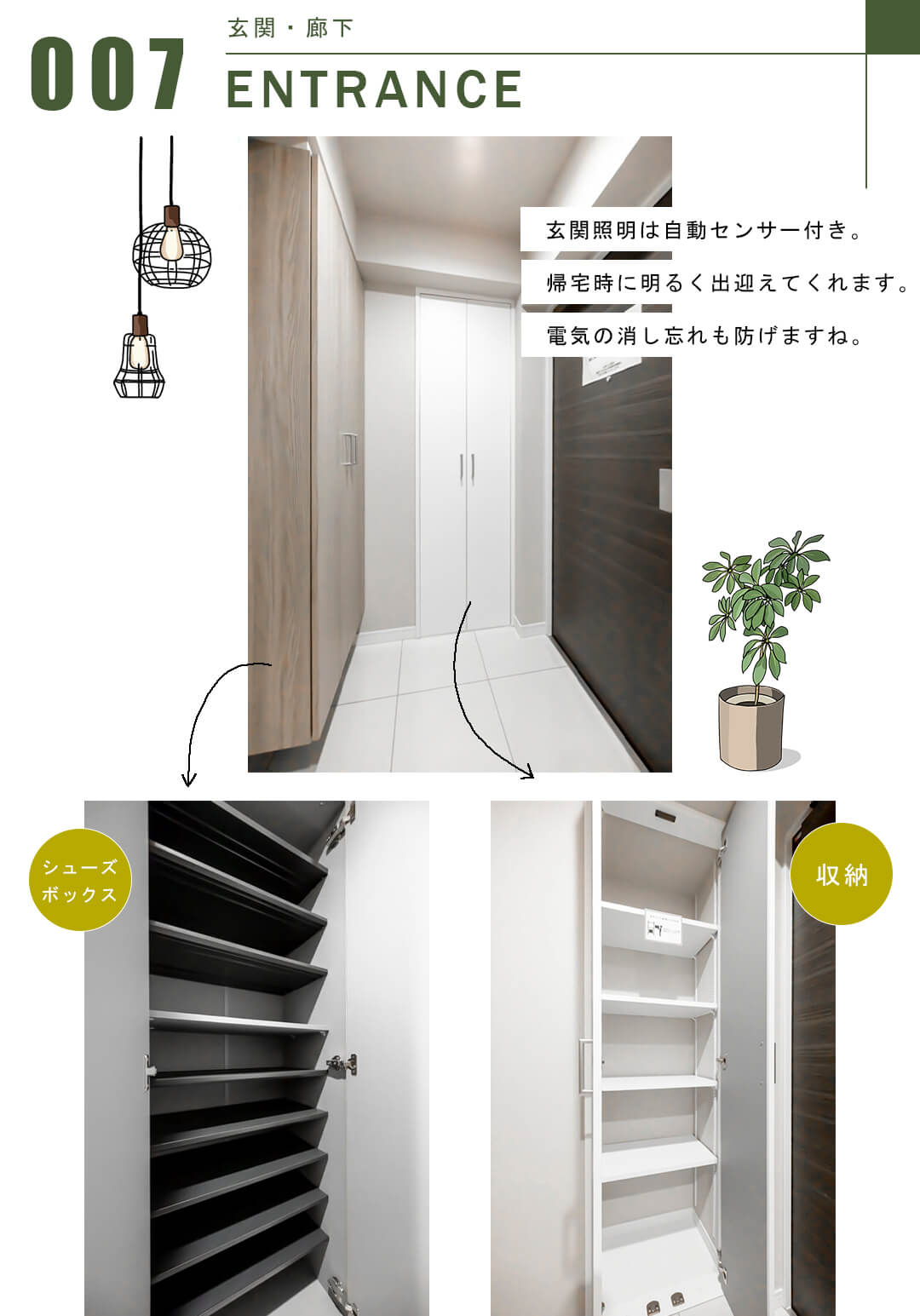 メインステージ新橋の玄関・廊下