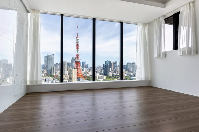 シティタワー麻布十番 全居室から東京タワーを一望!33階の100㎡超2LDK