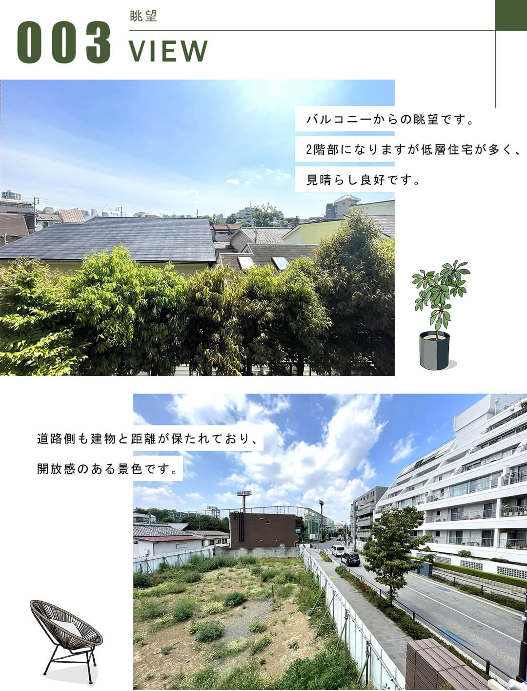 サンクタス有栖川の眺望