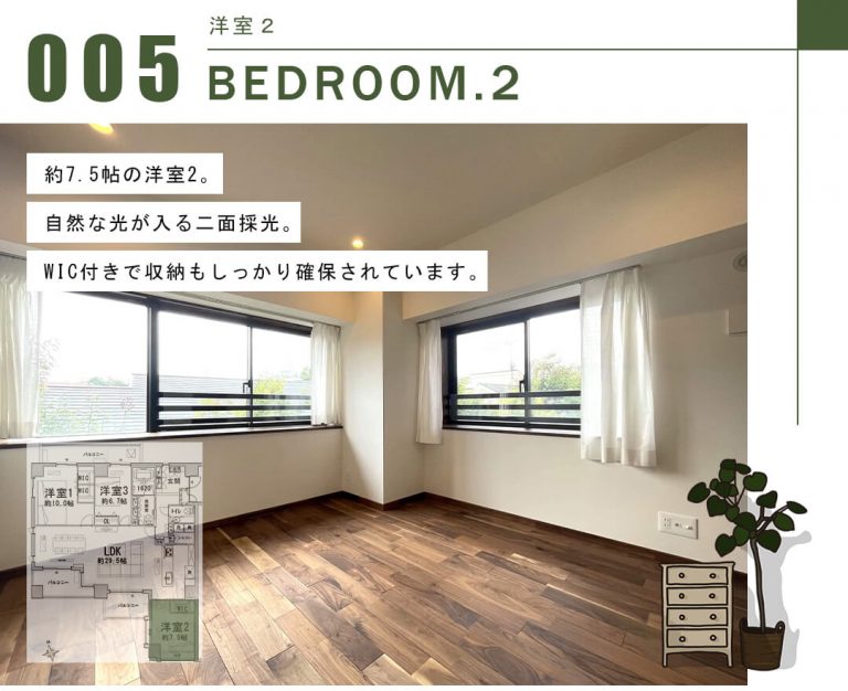 サンクタス有栖川の洋室2