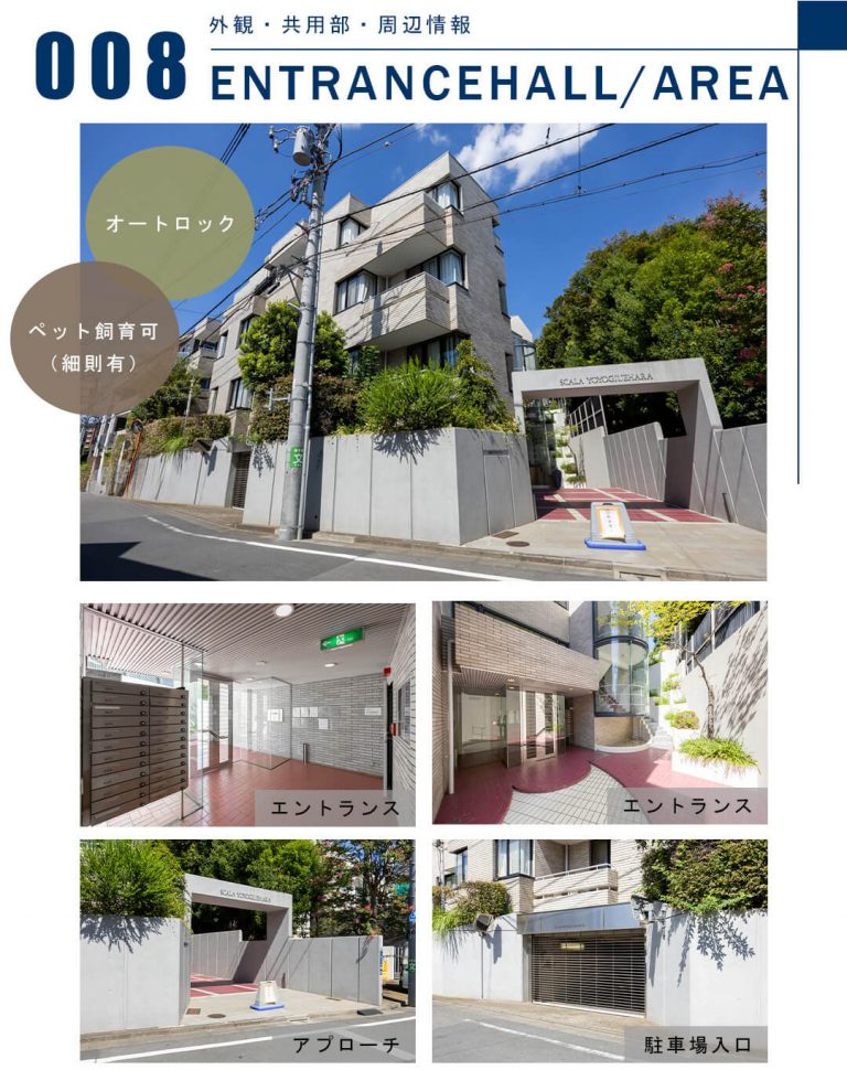 008外観,共用部,周辺情報,ENTRANCEHALL,AREA