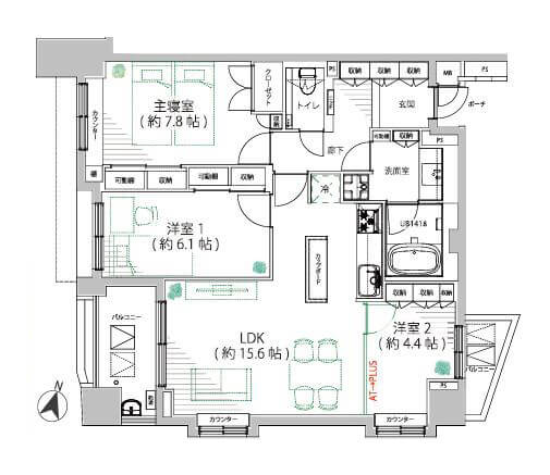 神泉　芸術に触れながら暮らす 間取図