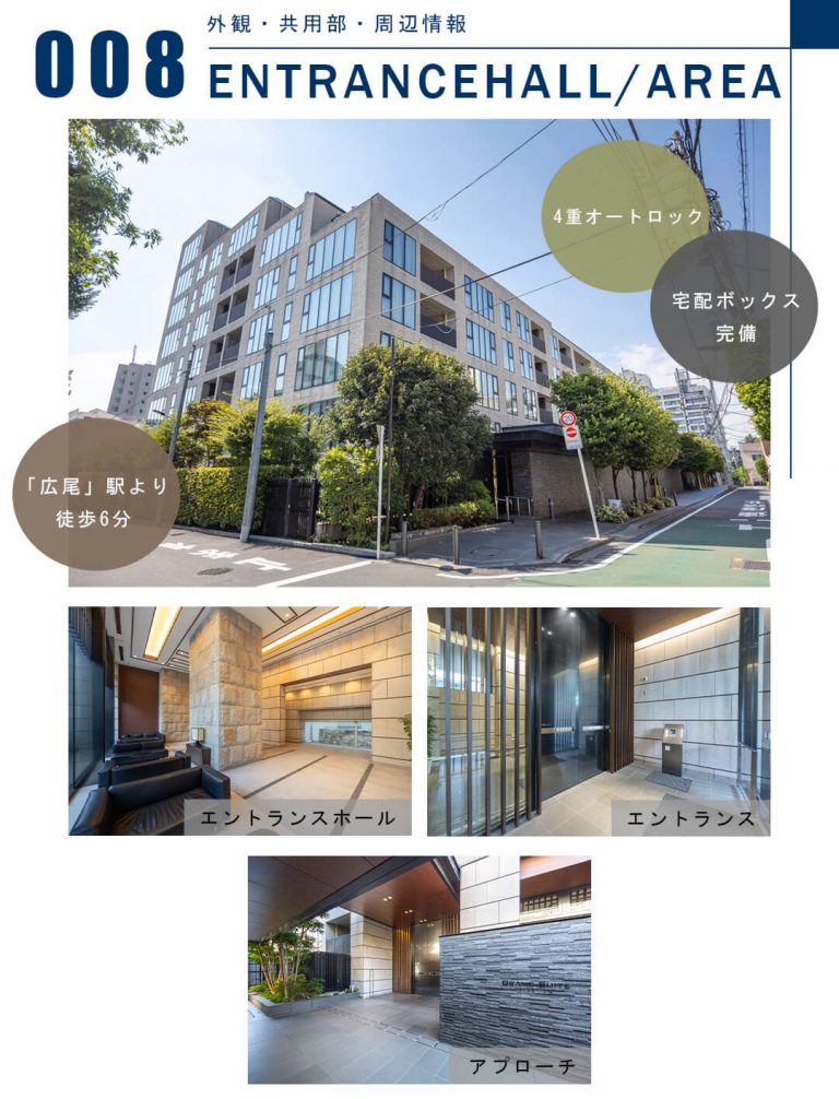 008外観,共用部,周辺情報,ENTRANCEHALL,AREA