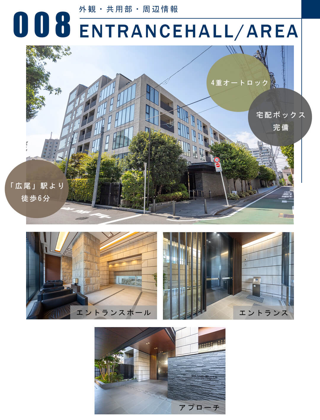 008外観,共用部,周辺情報,ENTRANCEHALL,AREA