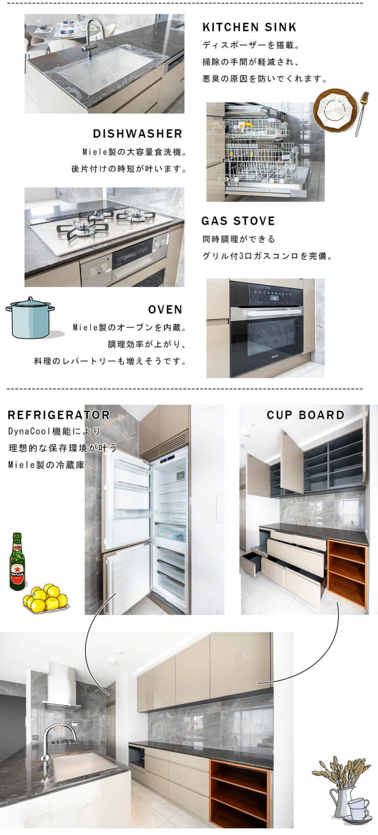 ザ・パークハウス西麻布霞町のキッチン
