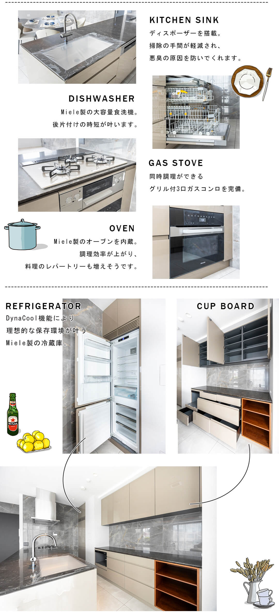 ザ・パークハウス西麻布霞町のキッチン