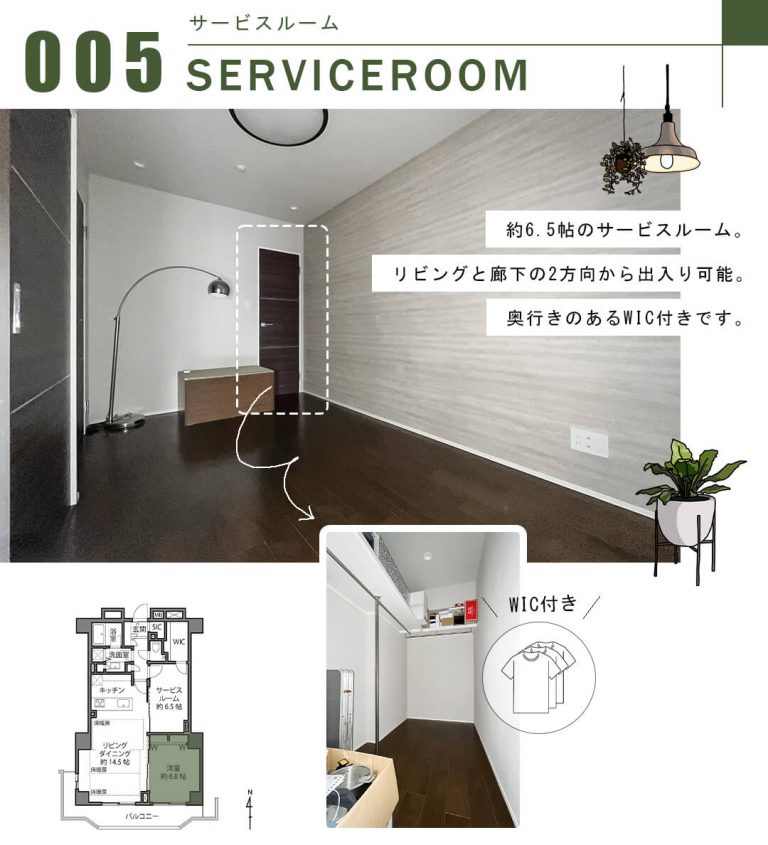 パルテール目黒青葉台のサービスルーム