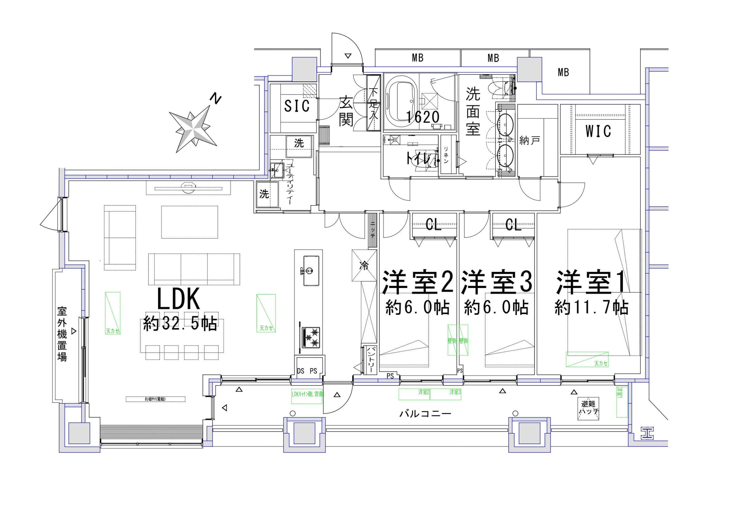 西新宿　高層ビルが建ち並ぶ都会的な眺望 間取図