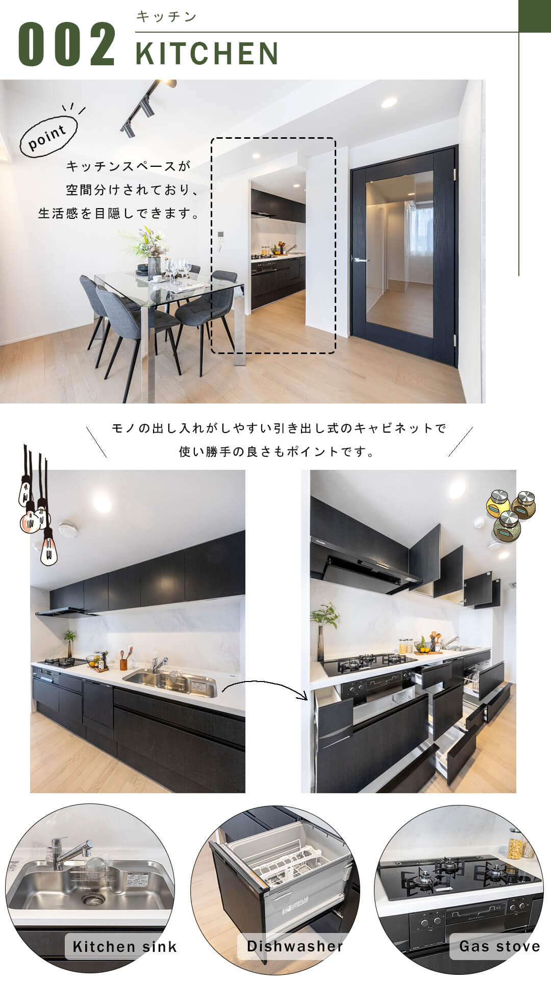 ソプラタワーのキッチン