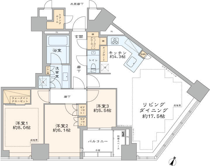 Brillia一番町（ブリリア一番町）　歴史ある街”千代田区一番町”で暮らす 間取図